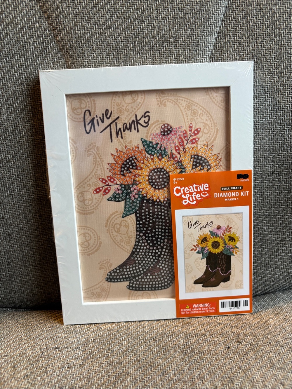 New Fall Diamond Art Kit - Thanksgiving Fall 9” x 7”